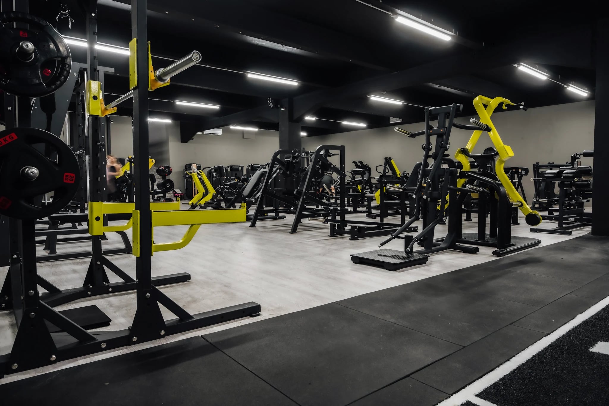 Gym and training equipment at Athlete Gym
